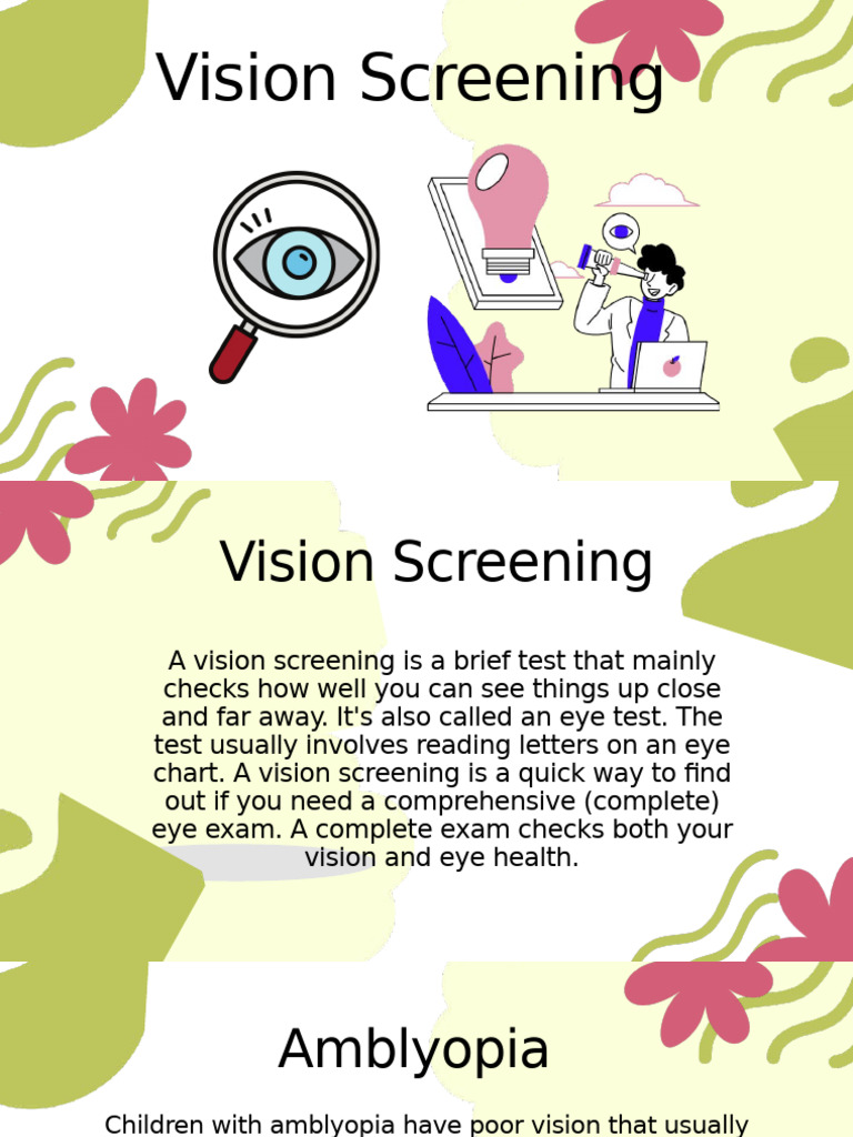 Vision Screenig Lesson | PDF