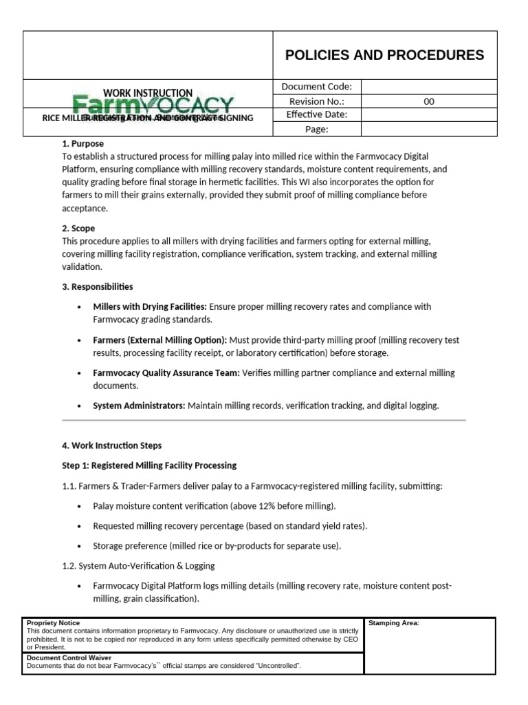 Rice Mill Registration Process Guide | PDF | Verification And ...
