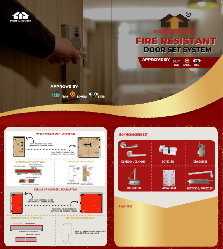 Fire Resistant Door Set System | PDF | Door | Civil Engineering