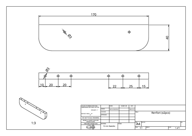 1D - Lower Renfort Left Drawing 1 | PDF