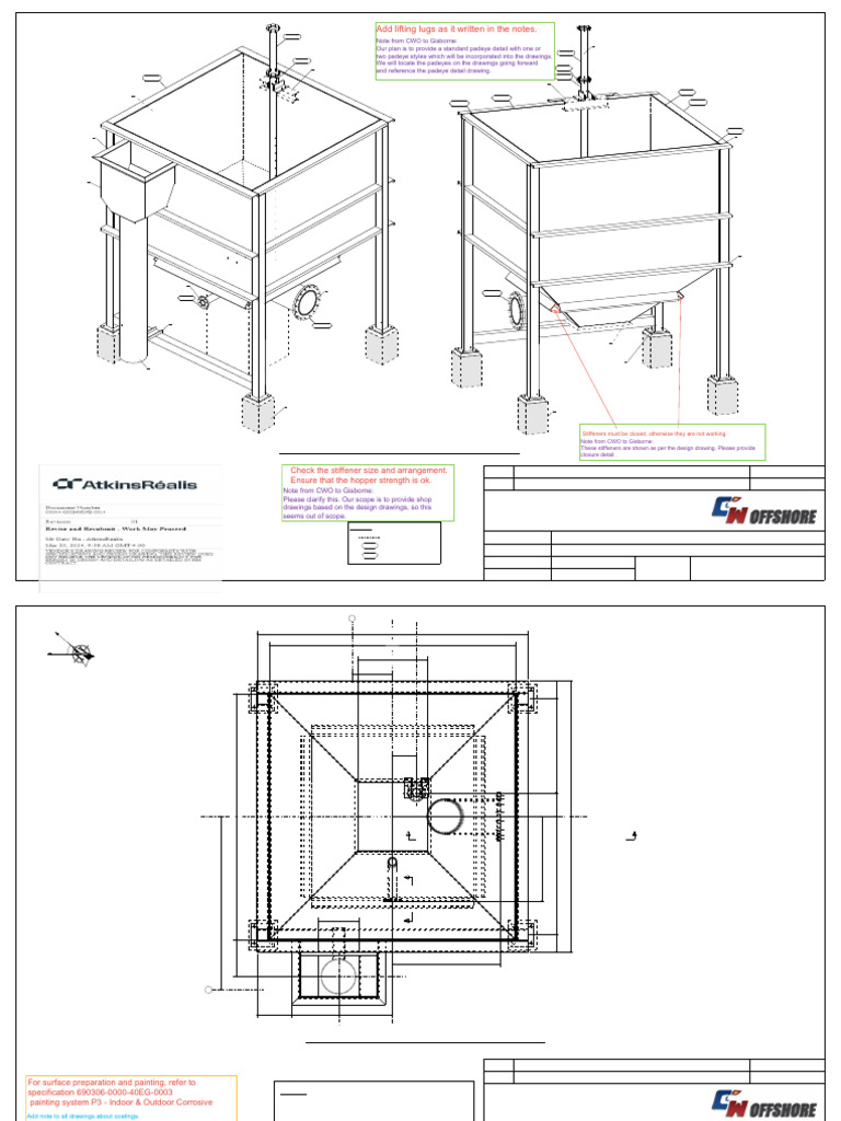 Cyclone Overflow Pumpbox Isometric Plans | PDF | Mechanical Engineering