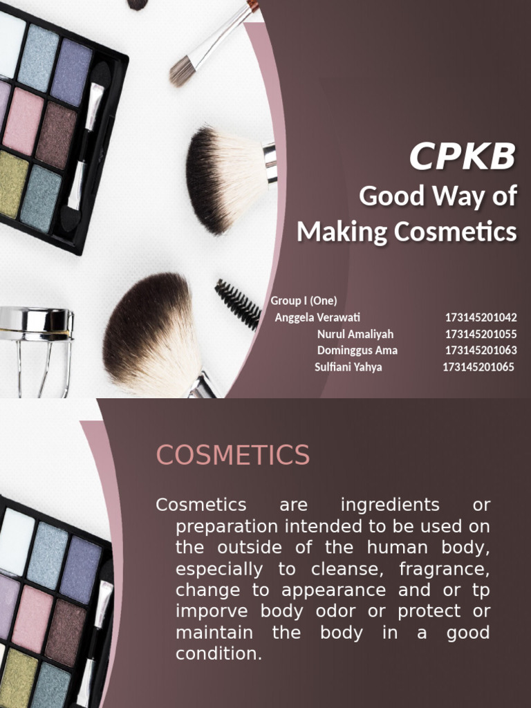 CPKB: Standards for Cosmetic Safety | PDF