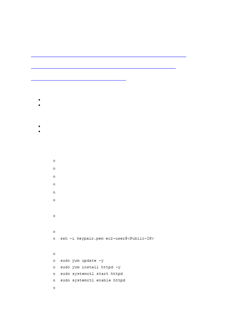 Launch and Manage EC2 Instance Guide | PDF