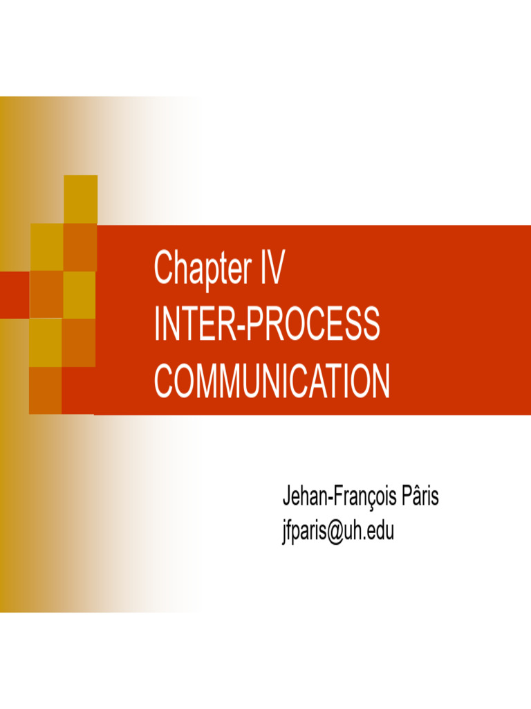 Inter-Process Communication Overview | PDF | Transmission Control ...