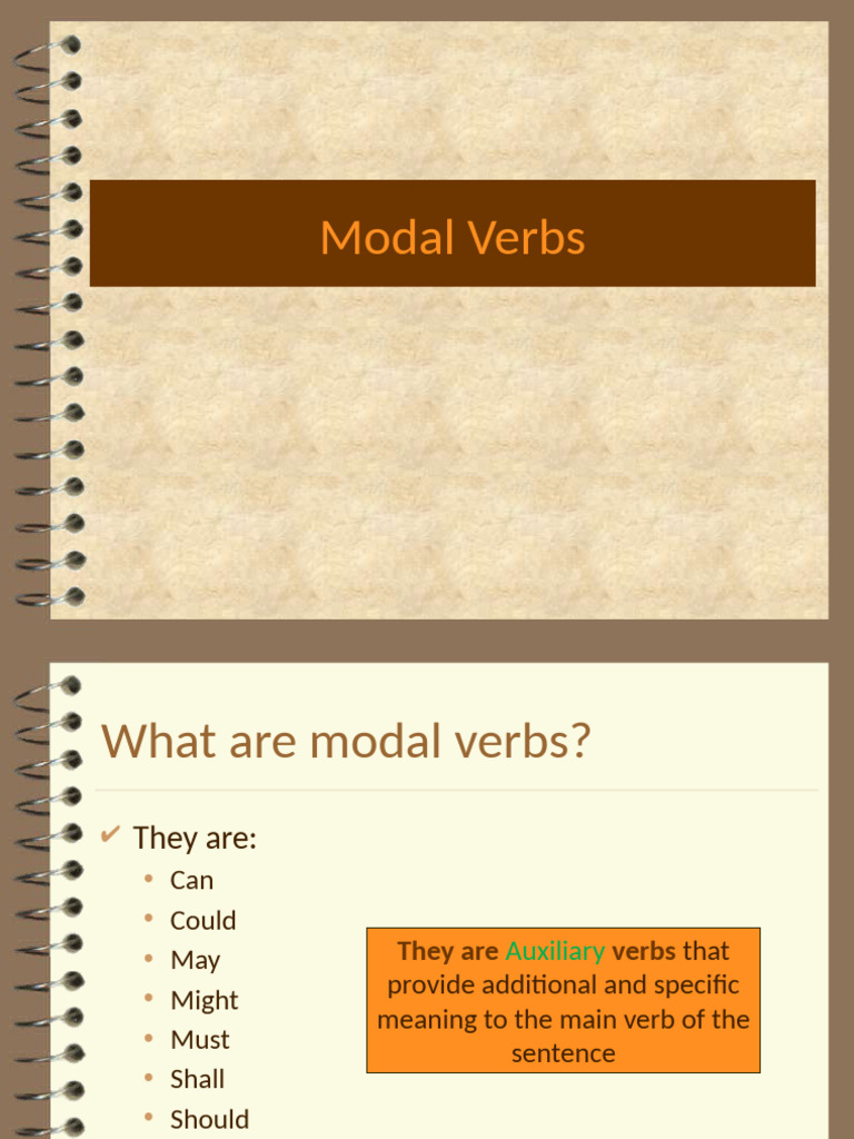 Modal Verbs | PDF | Verb | Morphology