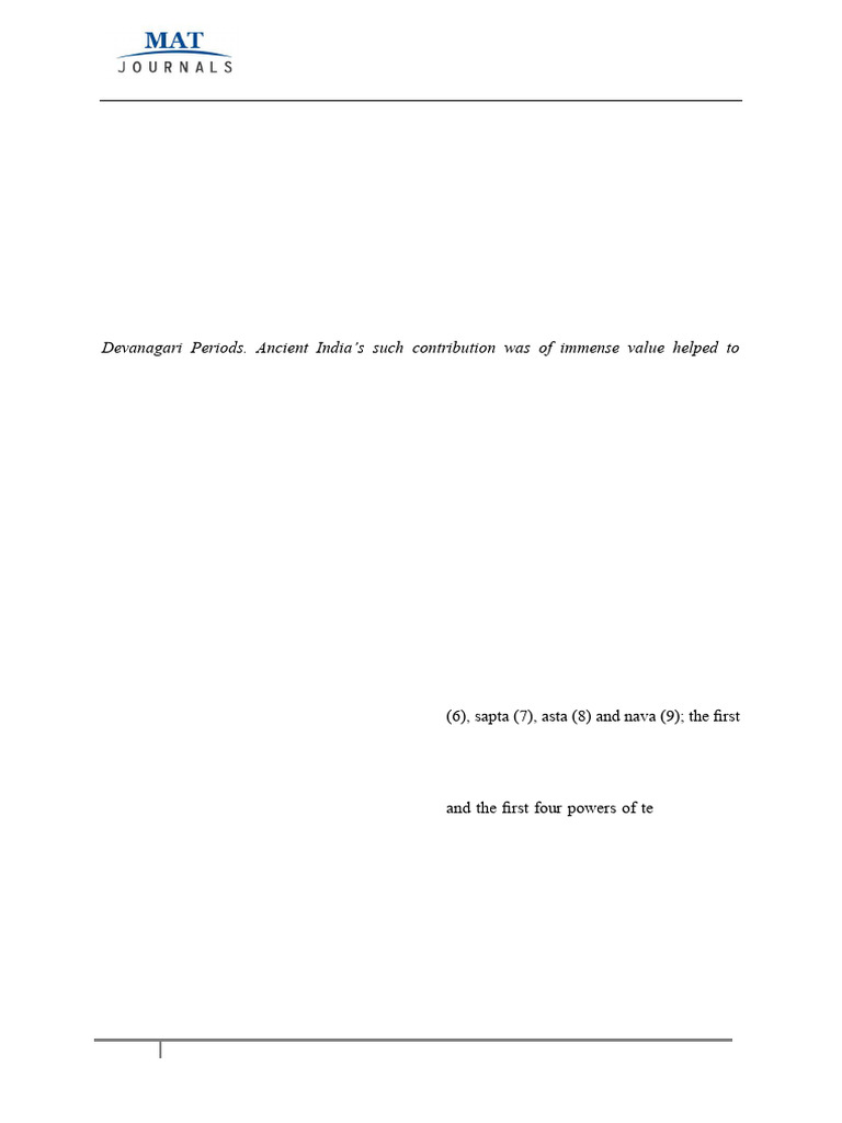 Ancient Indian Math Evolution Overview | PDF | Numbers | Multiplication