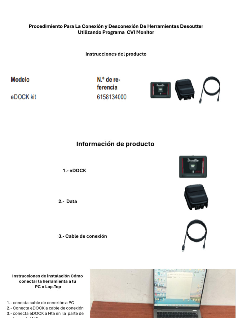 eDOCK Conexion y Desconexion | PDF