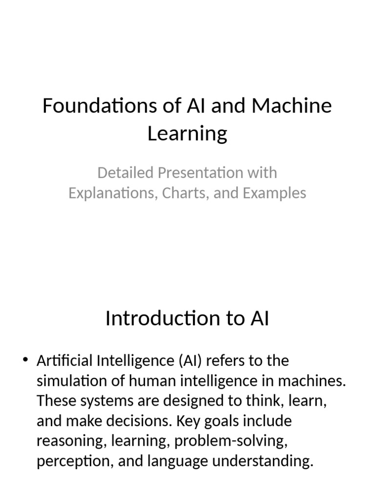 Foundations of AI and Machine Learning | PDF | Machine Learning ...