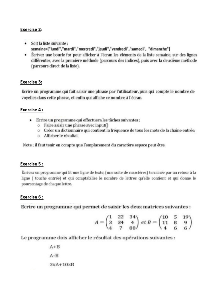 Listes Dict | PDF