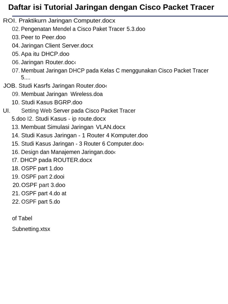 Tutorial Lengkap Cisco Packet Tracer | PDF