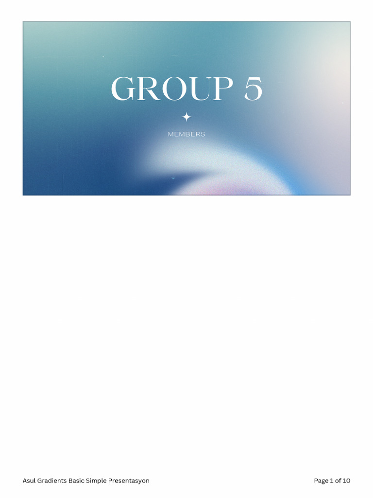 Asul Gradients Basic Simple Presentasyon - 20250618 - 211950 - 0000 | PDF