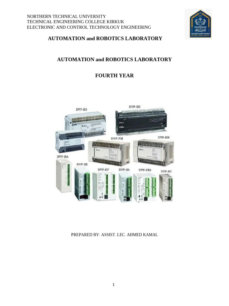 Automation and Robotics Laboratory Guide | PDF | Programmable Logic ...