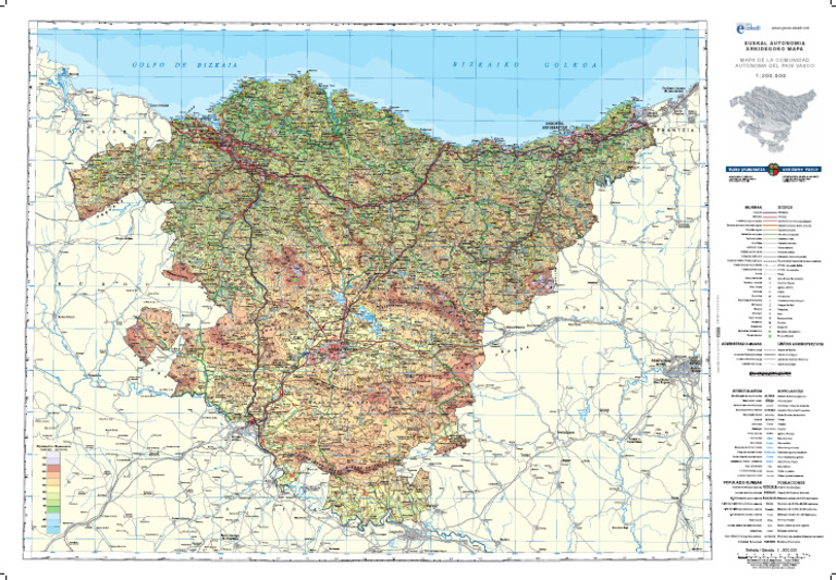 Mapa CAPV 200000 ETRS89 | PDF