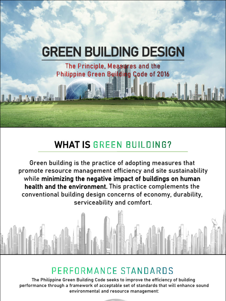 Picture of Green Building Design Principles | PDF | Materials | Building Technology