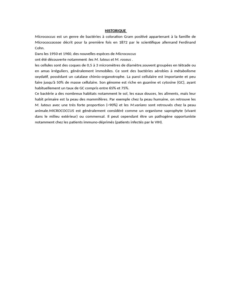 HISTORIQUE | PDF