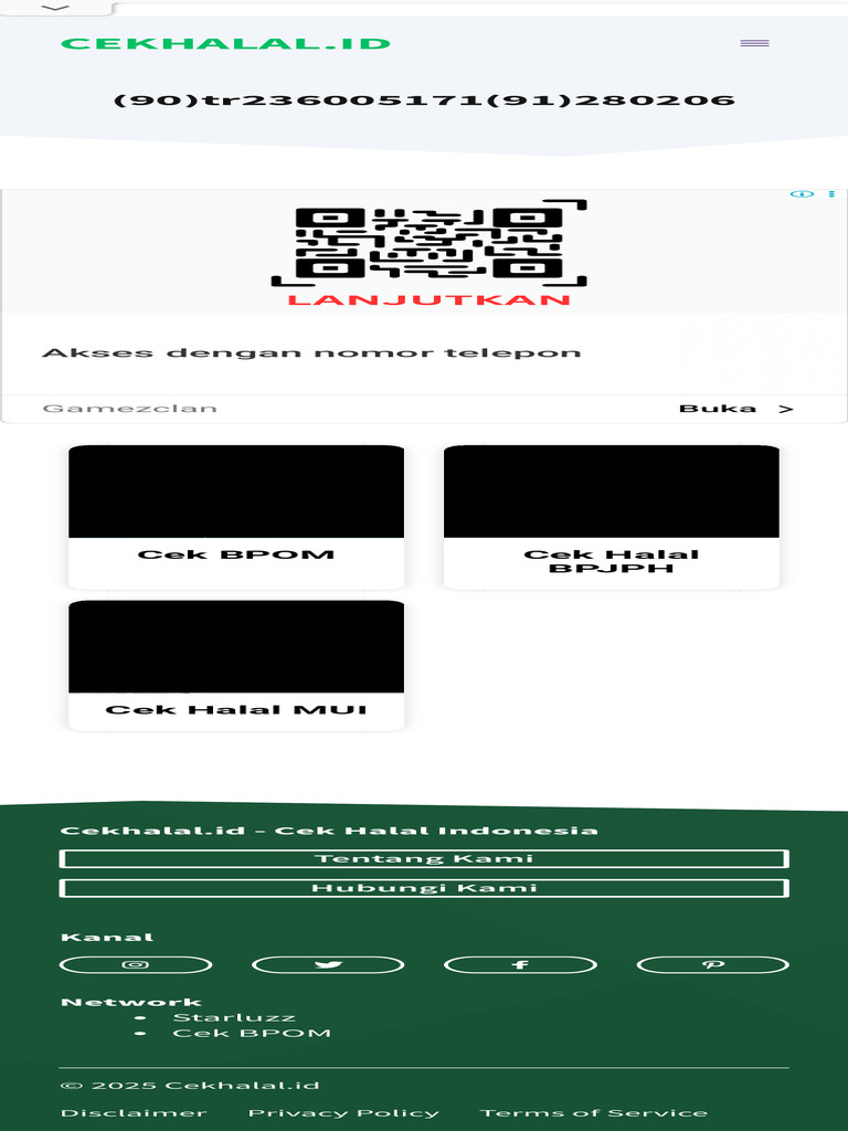 Hasil Scan Barcode (90) Tr236005171 (91) 280206 - Cekhalal - Id | PDF