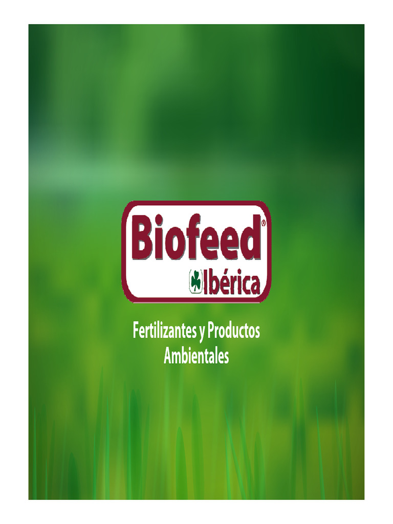 Fertilizantes Biofeed: Tecnología ACT® | PDF | Nutrientes | Fertilizante