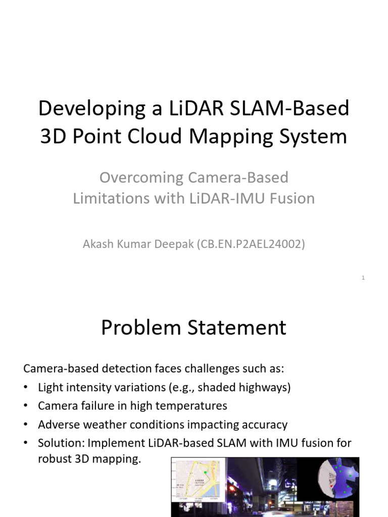 LiDAR SLAM for 3D Mapping System | PDF | Lidar | Computer Engineering