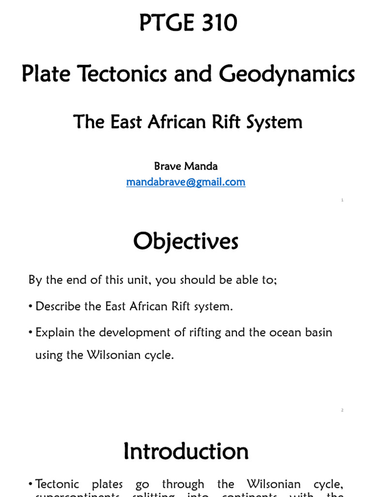 East African Rift System Overview | PDF | Sedimentary Basin | Rift