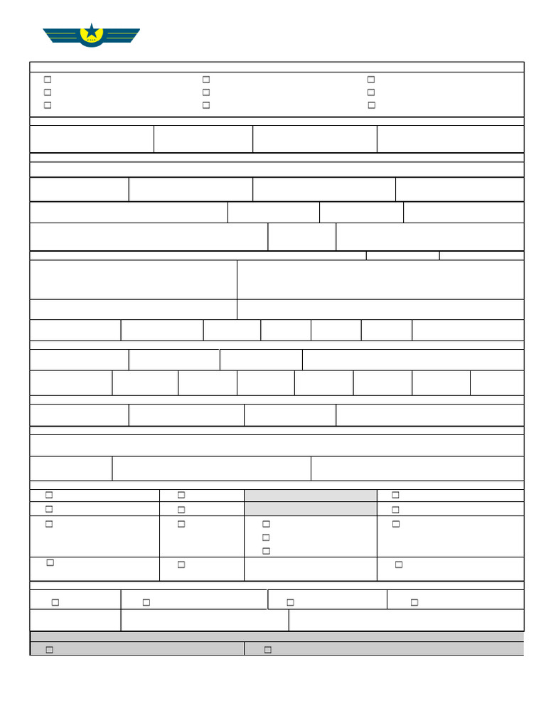 CAAVFSSD Form 5443 FE 12023application For Commercial Air Transport ...