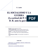 El Socialismo y La Guerra