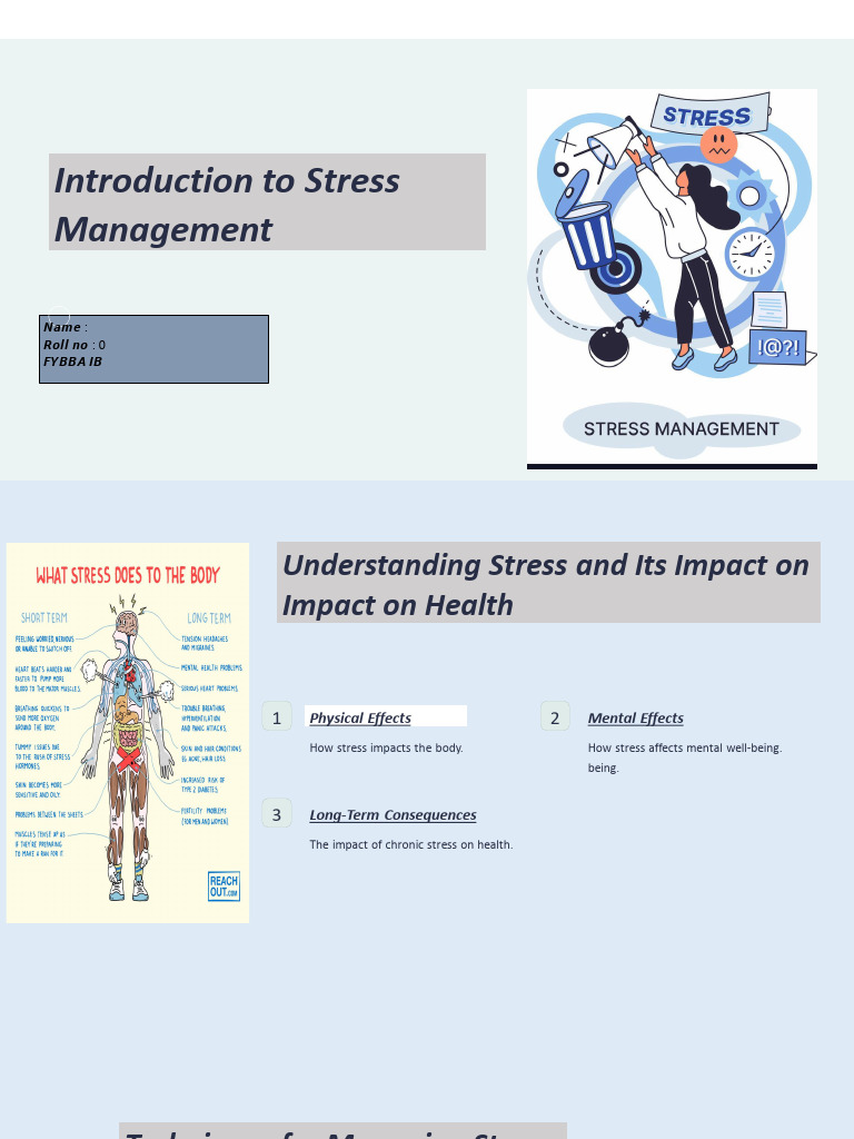 Stress Management Techniques Explained | PDF