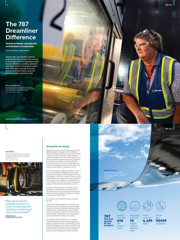 787 Dreamliner: Composites Revolutionize Design | PDF | Composite ...
