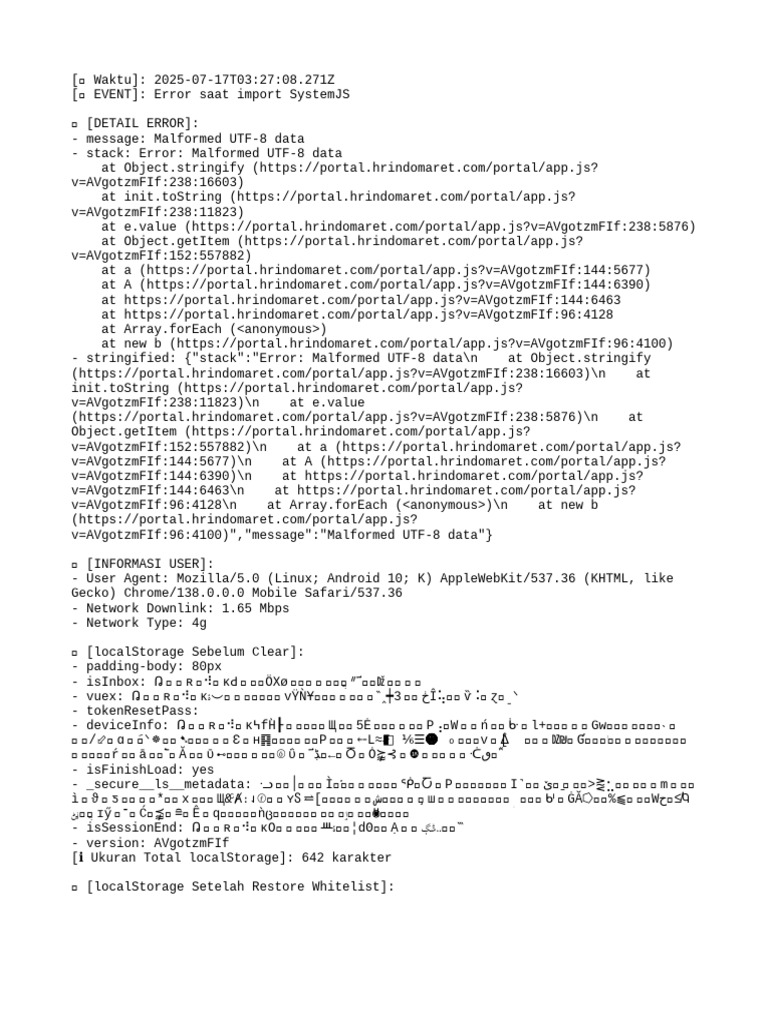Error Log Webirk 1752722830284 | PDF | Software | Web Technology