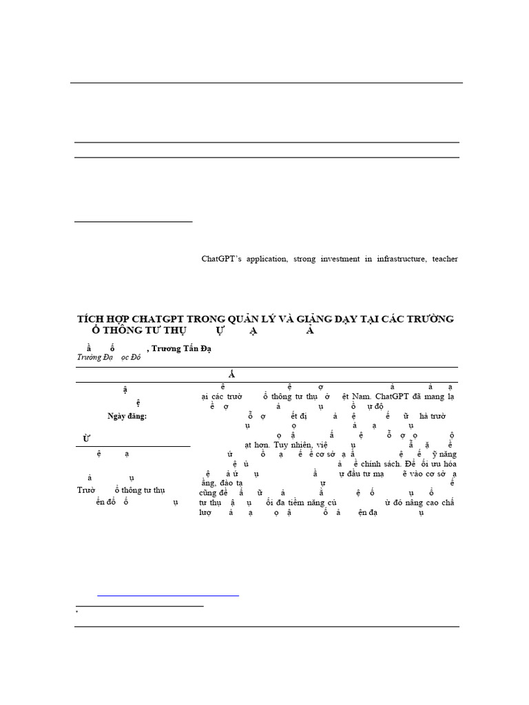 TH C TR NG S D NG Chat GPT | PDF