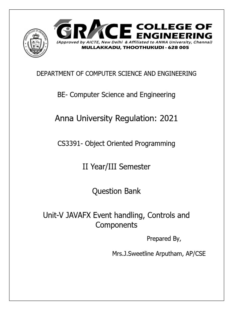 JavaFX Event Handling and Controls Guide | PDF | Button (Computing ...