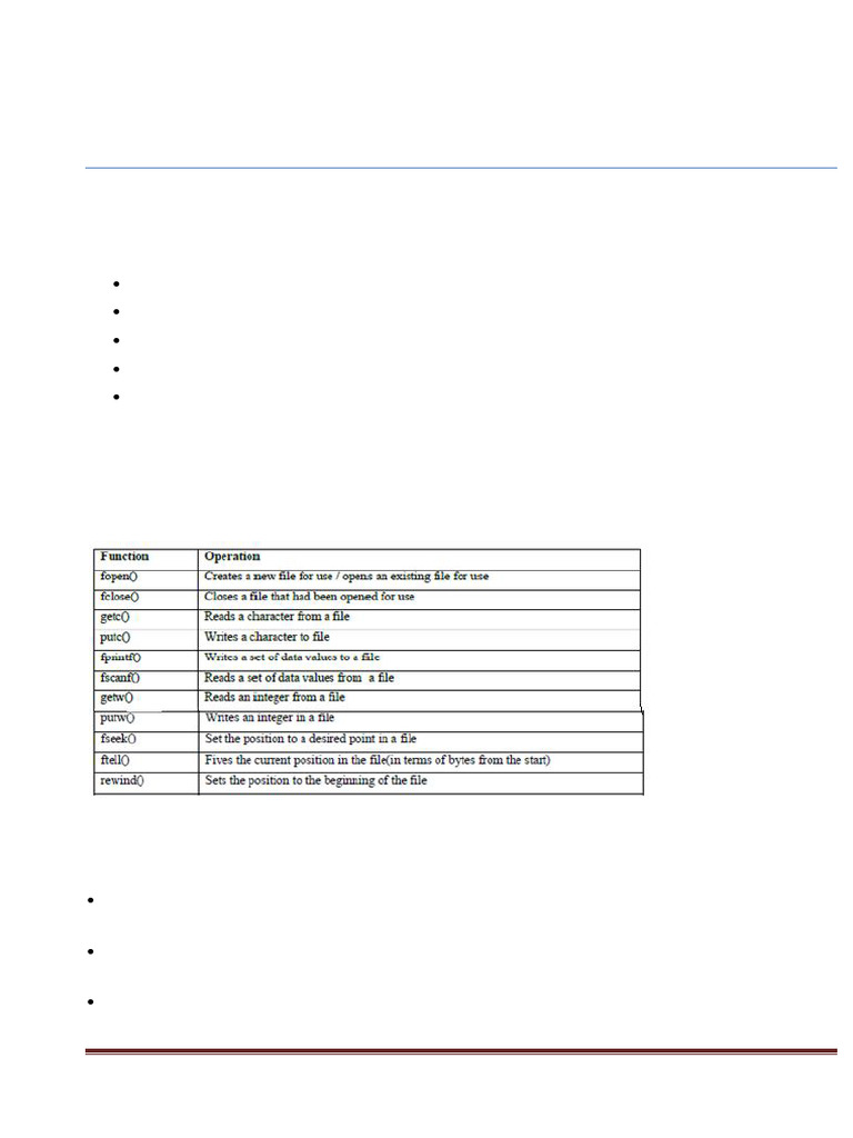 Lecture 7 Files in C | PDF | Computer File | Filename