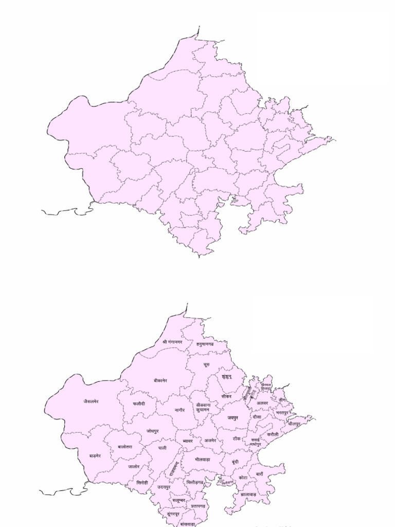 Rajasthan New Map | PDF