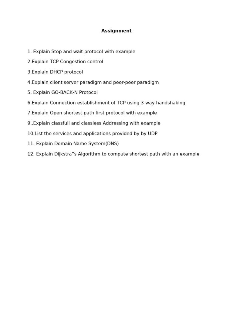 Networking Protocols and Concepts Explained | PDF