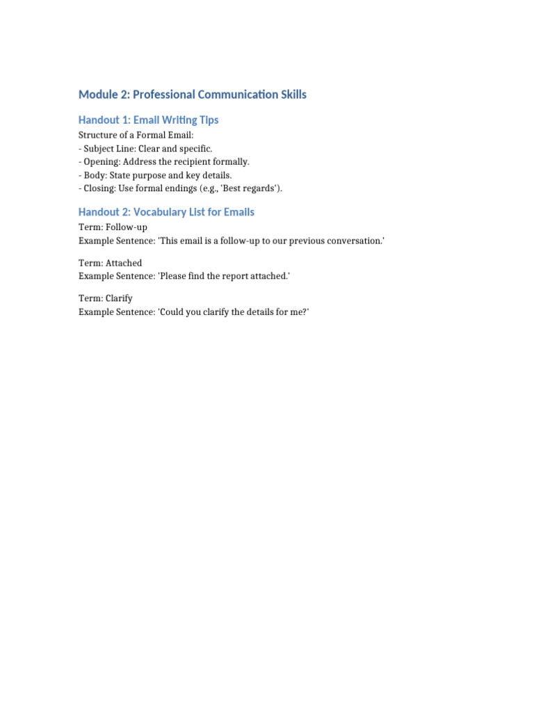 Email Writing Essentials for Professionals | PDF