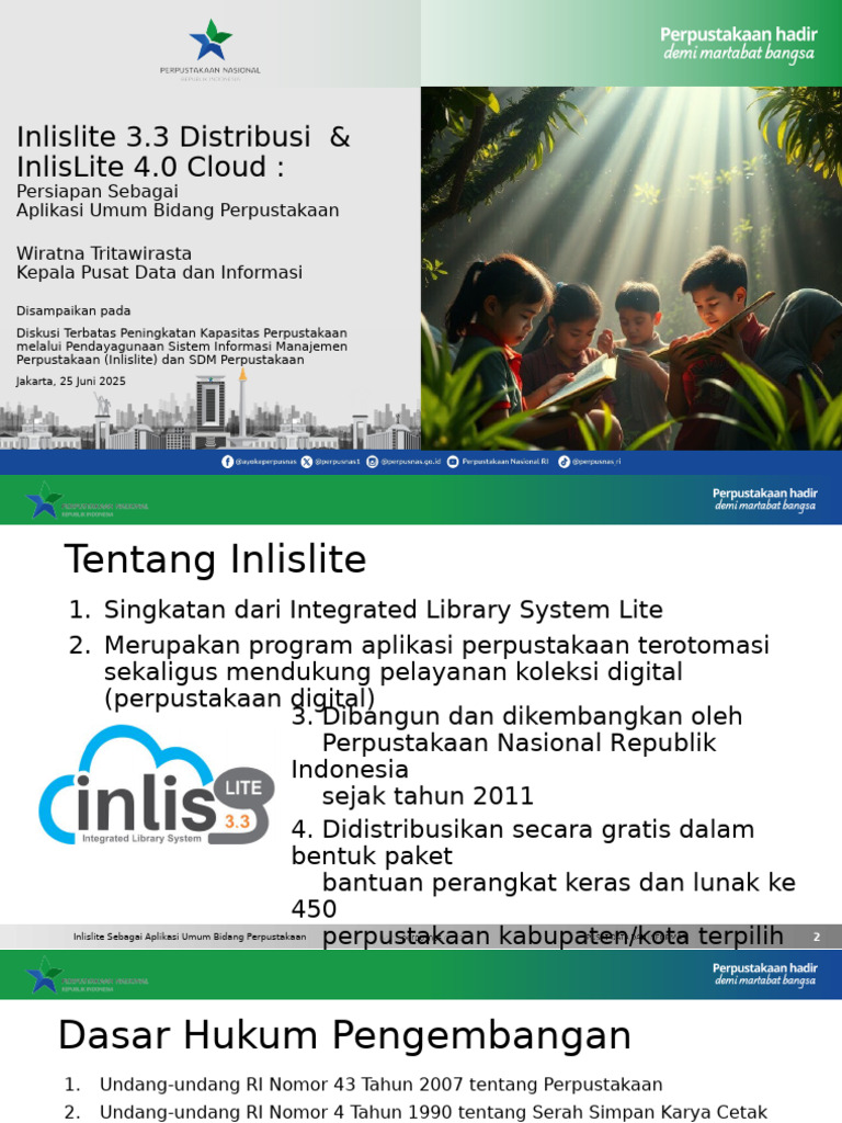 Inlislite 4.0: Aplikasi Perpustakaan Digital | PDF