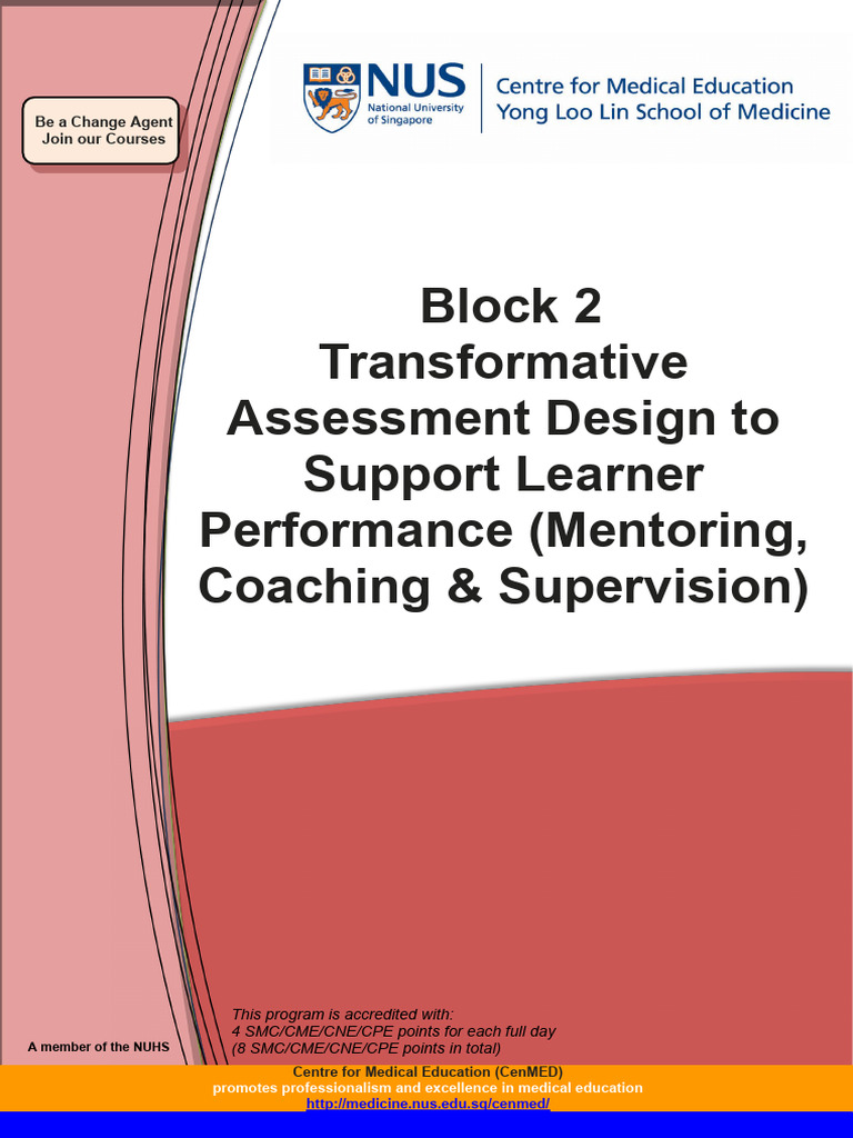 Block 2 (2025) - Course Folder | PDF | Mentorship | Psychology