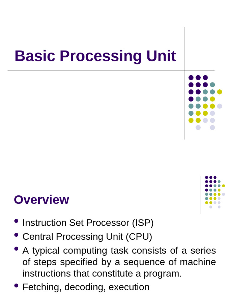 Understanding Basic Processor Operations | PDF | Central Processing ...