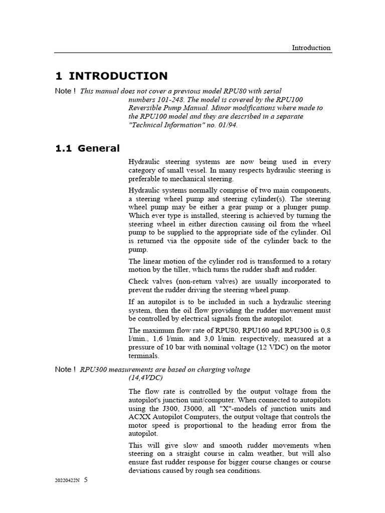 Hydraulic Steering System Overview | PDF | Pump | Steering