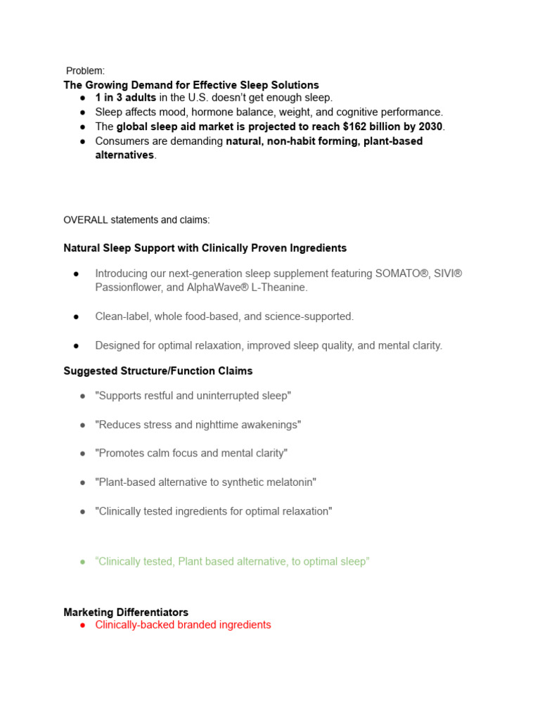 Condensed Product Information | PDF