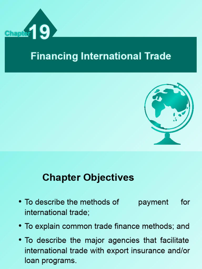 Financing International Trade | PDF | Letter Of Credit | Factoring (Finance)