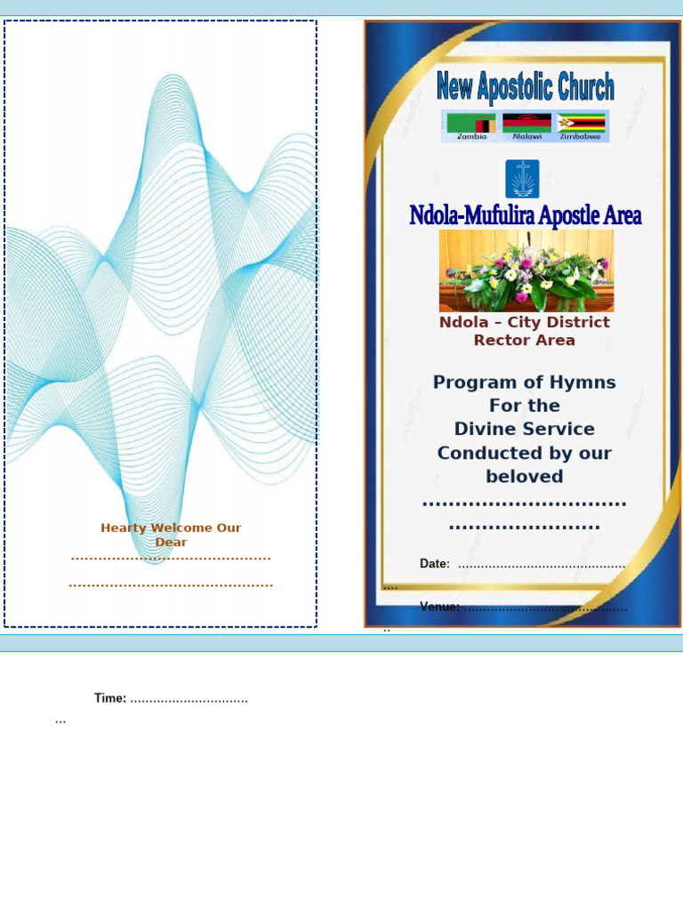 Ndola Divine Service Hymn Program | PDF | Christian Denominational ...