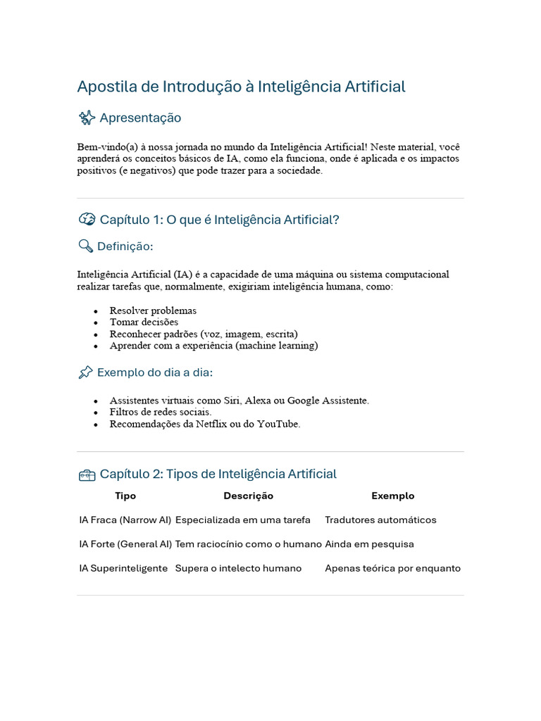 Introdução à Inteligência Artificial | PDF | Inteligência artificial ...