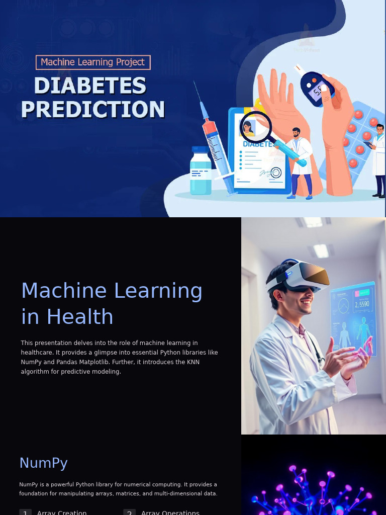 Machine Learning for Diabetes Prediction | PDF | Matrix (Mathematics ...