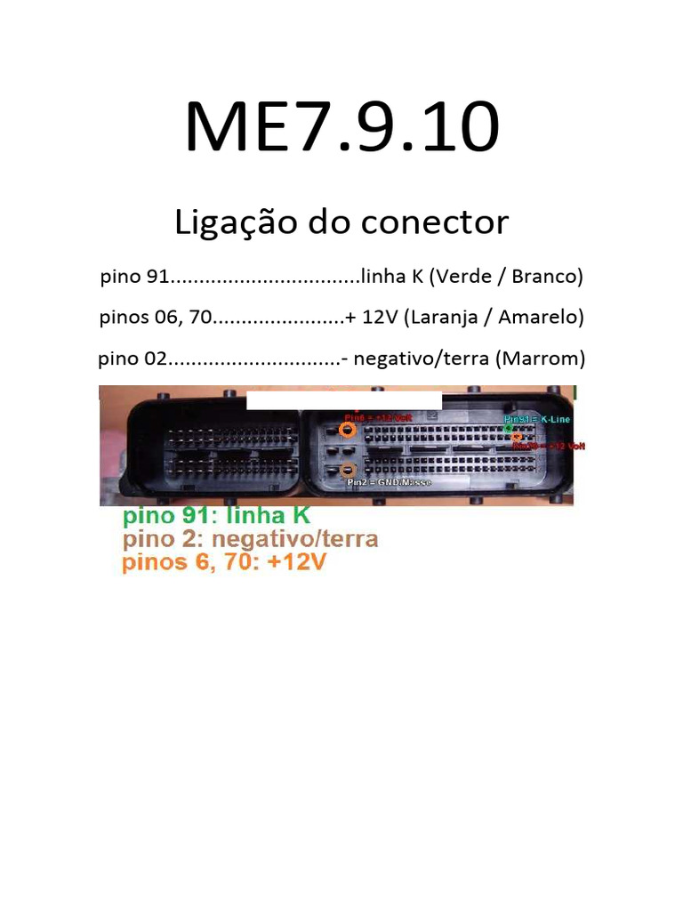 Conexões do Conector ME7.9.10 | PDF
