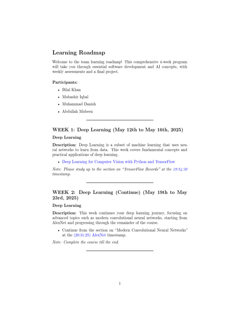 4-Week Software Development Learning Plan | PDF | Relational Database ...