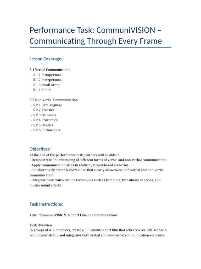 CommuniVISION: Mastering Communication Skills | PDF | Communication ...