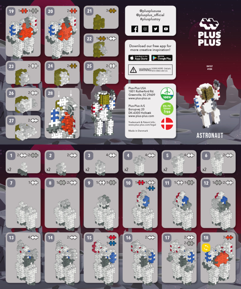 Plus-Plus Astronaut Instructions | PDF