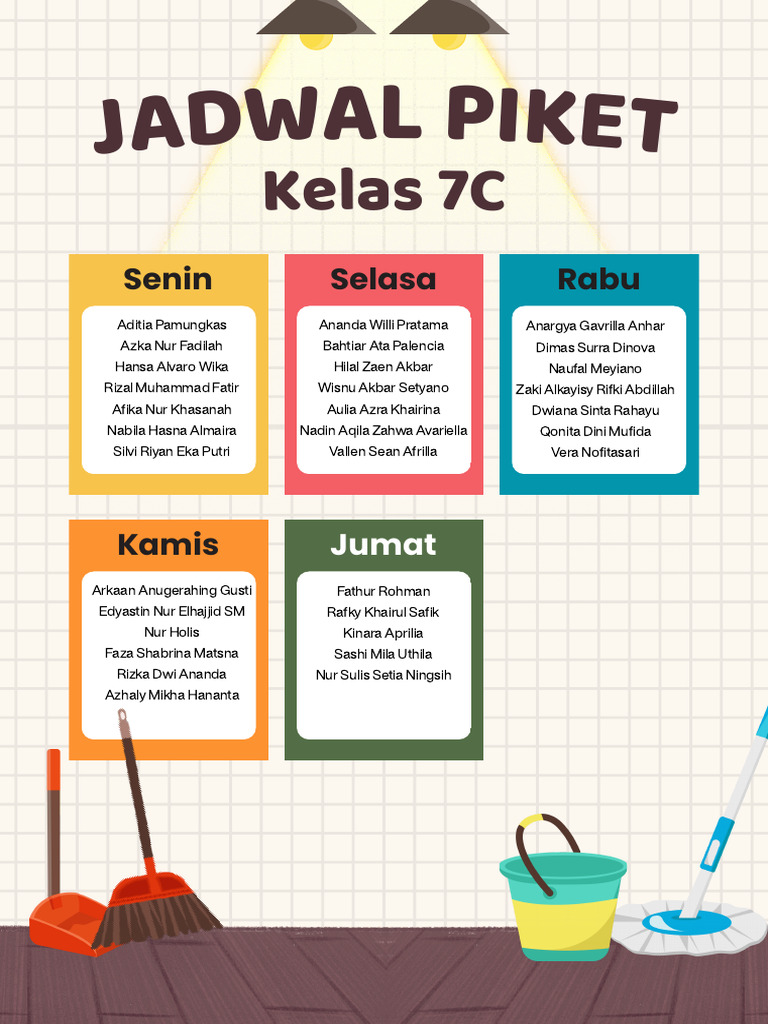 Jadwal Piket 7C | PDF