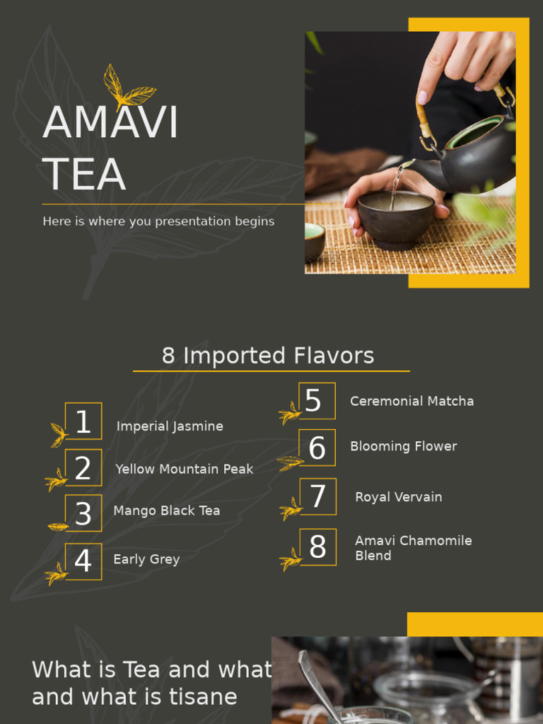 Explore 8 Unique Imported Teas | PDF | Tea | Taste