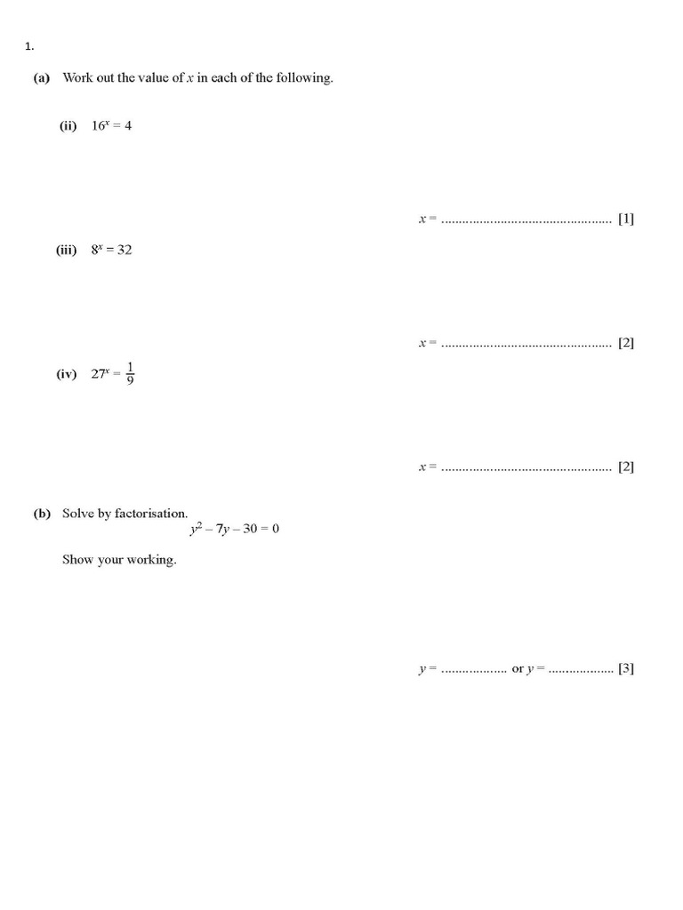 Algebra Test 2 | PDF